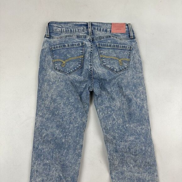 Denizen Levi's The Skinny Denim Blue Jeans Girls Size 12 Light Acid Wash Adj. - Picture 6 of 6